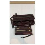 Authentic Brown Coach Handbag With Wallet