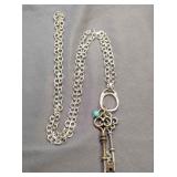 Avery Sterling Necklace WCharm Holder & 2 Charms