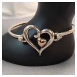 Avery 14K & Sterling Bangle Style Bracelet