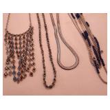 Silver Toned Long Necklaces