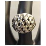 Avery Sterling Pierced Dome Style Ring