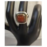 Avery 14K & Sterling Ring WSquare Setting