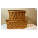 Signed 2002 Longaberger Storage Basket