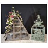 Decorative Metal Birdhouses (2)