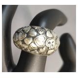 Brighton Sterling Heart Design Dome Ring