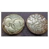 Vintage Frankoma Pottery Western Trivets (2)