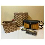 Longaberger Retired Hostess Signature Purse Basket And More