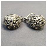 John Hardy Earrings Sterling & 18K