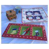 Christmas Longaberger & Ceramic Dishes