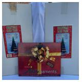 Family Life Adorenaments & Two Christmas Card Trees