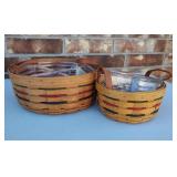 Longaberger Darning & Button Baskets