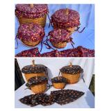 Longaberger Pumpkin Baskets With Fall & Halloween Liners