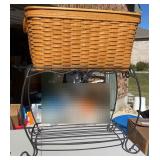 Longaberger Wrought Iron Stand With Basket