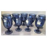 Noritake Blue Water Goblets (9)