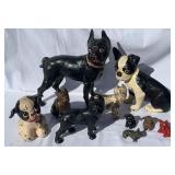 Vintage Cast-Iron Boston Terriers