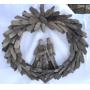 Solid Driftwood Wreath
