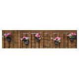 Metal Flower Wall Sconces (5)