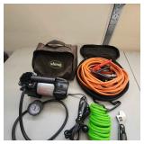 Tire Inflator & Jumper Cables