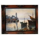 Original Nautical Oil on Canvass by S. Dohanes