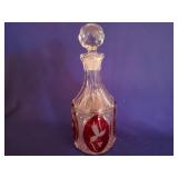 Cranberry Glass Decanter