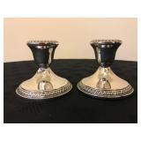 Weighted Sterling Silver Candle Holders