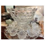 Fostoria American Punch Bowl Set
