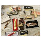 "Sample" of LARGE Collection of Pocket Knives