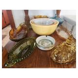 Pyrex, Mid Century Amber Glass