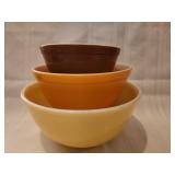 Harvest Colors Pyrex nesting bowls