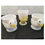 Milk Glass Egg Coddlers 