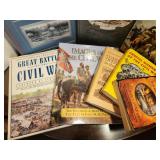 Civil War books all shown