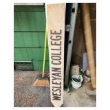 Wesleyan College Metal Sign