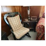 Hitchcock Black and Gold Stenciled Rocker