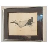 Air Force Artwork -signed pencil drawing