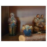 Antique handcarved Italian figures