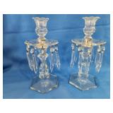 Candle Sticks with Crystal Bobbles