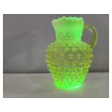 Vaseline Glass Pitcher