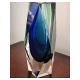 Signed Murano Art Glass Vase