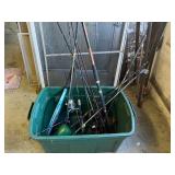 Bin Lot of Fishing Poles
