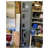 Metal Locker with Contents