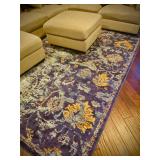 Large Beautiful rug. Vibrant colors really accent the room, high quality, clean & lays flat. No sm🚭k