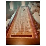 SHUFFLEBOARD TABLE!!!! But wait.. there’s more. It’s got wine storage. It’s time to live your best l