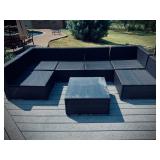Awesome Outdoor Sectional (cushions included) with ottoman