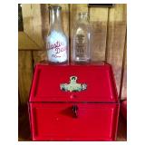 Austin Minnesota advertising Milk bottles 