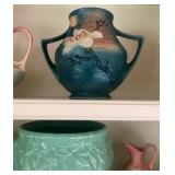 Roseville Blue Magnolia Vase 