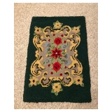 Antique Hooked Rug Beautiful 
