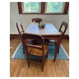 Cottage kitchen table and chairs 