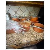 Parini copper pans 