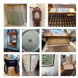 Classic 1961 Car, Housewares, Furniture, Grandfather clock and more!  Bidding ends 3/16