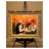 Fine Art "Un Rouge Pour Madame" Urbain Huchet